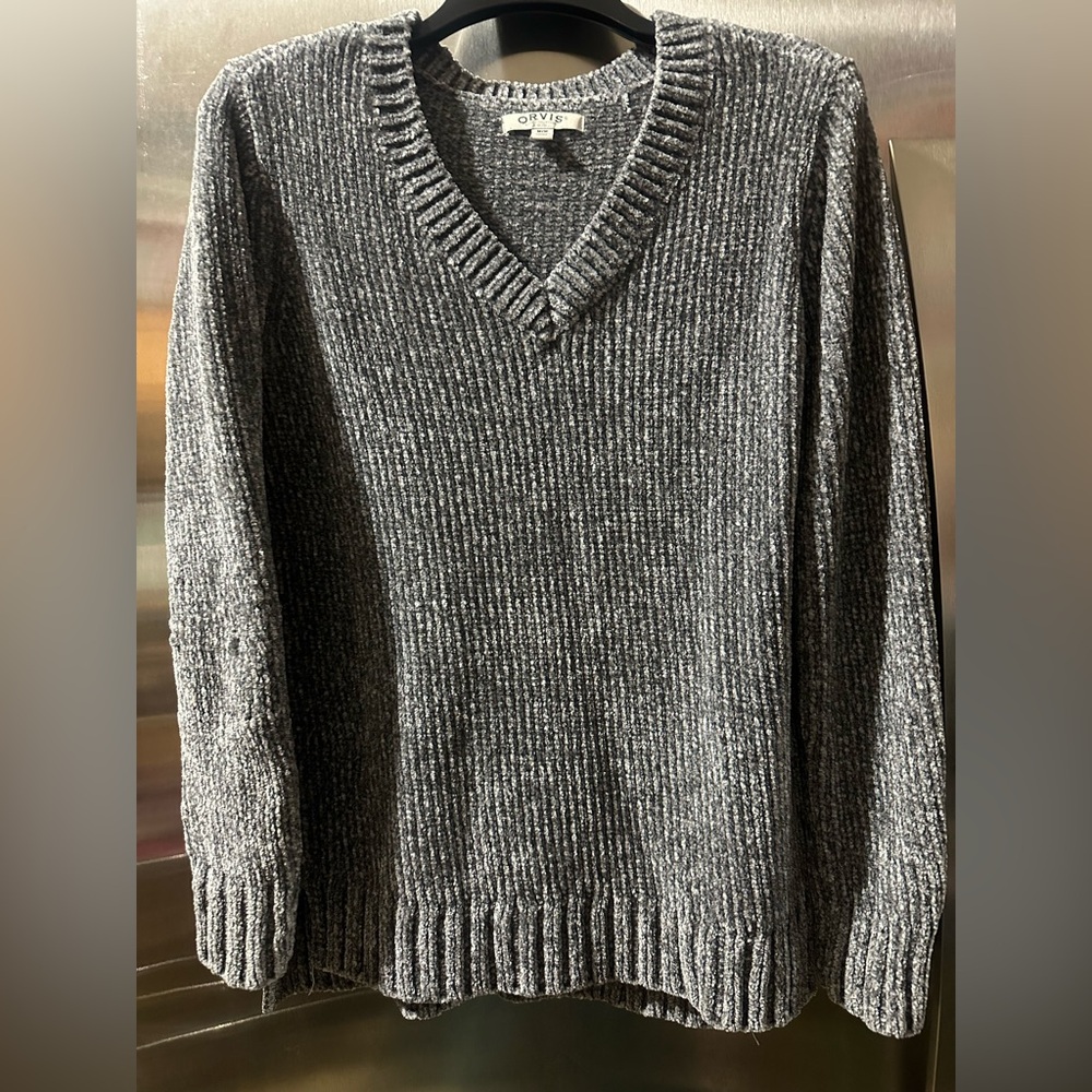 Orvis Charcoal V-Neck Sweater